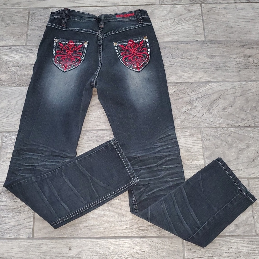 Old Skool Black Denim Skinmy Jeans